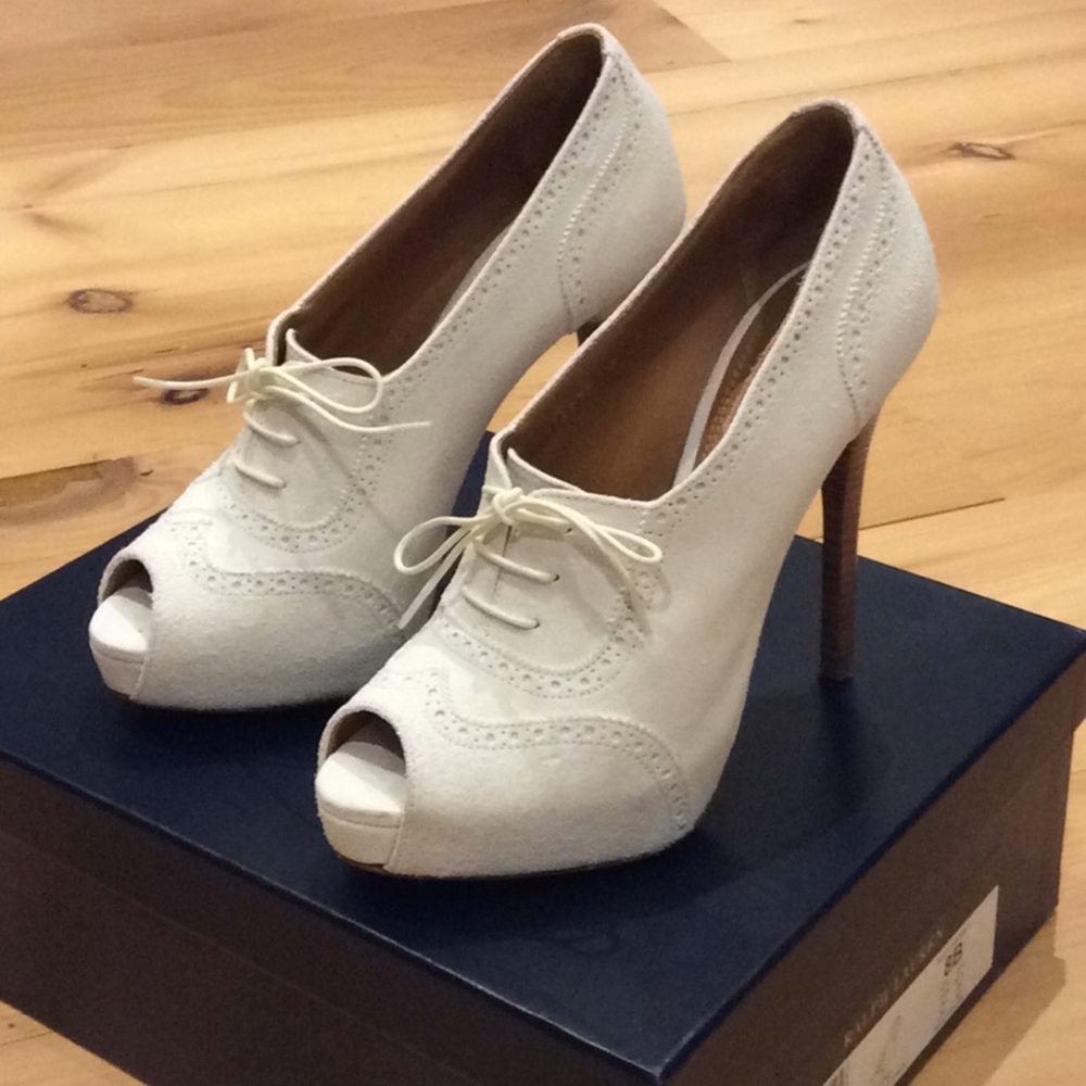 Ralph Lauren purple label Collection Jeona suede stiletto